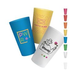 GOBELET PLASTIQUE REUTILISABLE 60 cl RAS BORD