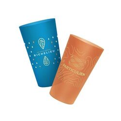 GOBELET PLASTIQUE REUTILISABLE 60 cl RAS BORD