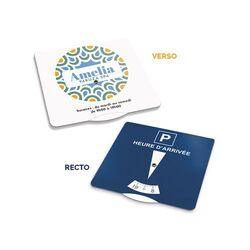 DISQUE DE STATIONNEMENT CARTON 15  X 15 CM