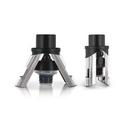 BOUCHON BOUT. CHAMPAGNE AVEC POMPE VIDE D'AIR / POMPE A VIN