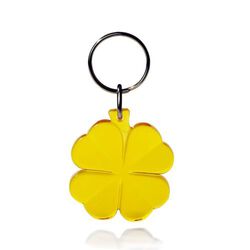 Trèfle de Bonheur Porte-clés avec recyclé function de grattage