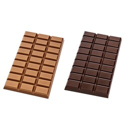 Chocolat tablette de 100 g en étui carton, Callebaut chocolat au lait calendrier