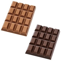 Chocolat tablette de 20 g, chocolat au lait Callebaut