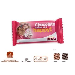 Chocolat tablette de 40 g, chocolat au lait Callebaut