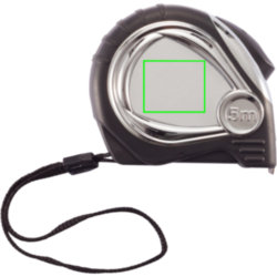 Mètre ruban automatique finition chromée