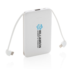 Batterie de secours 5000 mAh avec câbles intégrés