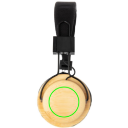 Casque audio sans fil en bambou