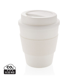 Mug en PP recyclable avec couvercle à vis 350ml