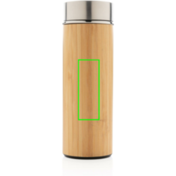 Bouteille isotherme en bambou à goulot large