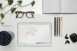 Stylo stylet en métal épuré