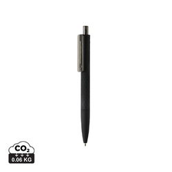 Stylo X3 finition gomme noire en ABS recyclé RCS
