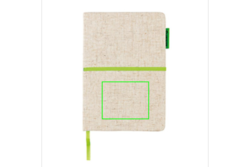 Carnet A5 à couverture en jute