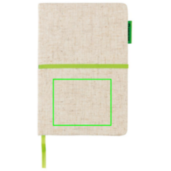 Carnet A5 à couverture en jute