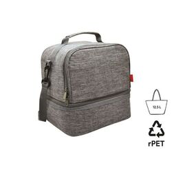 Sac à bento isotherme 'Uji', gris chiné RPET