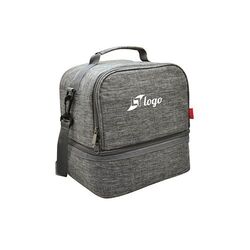 Sac à bento isotherme 'Uji', gris chiné RPET