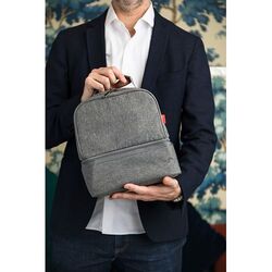 Sac à bento isotherme 'Uji', gris chiné RPET