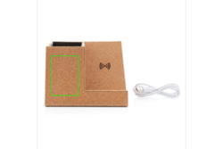 Chargeur à induction 5W en liège avec porte-crayons