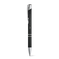 BETA SOFT. Stylo en aluminium avec finition en caoutchouc