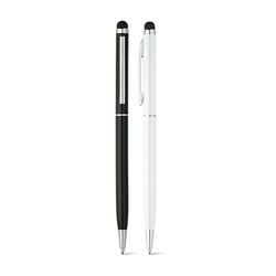 ZOE BK. Stylo à bille en aluminium avec pointe tactile
