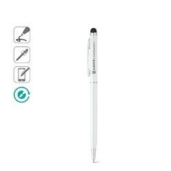 ZOE BK. Stylo à bille en aluminium avec pointe tactile