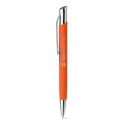 OLAF SOFT. Stylo à bille en aluminium, finition rubber