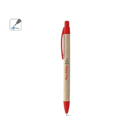 REMI. Stylo à bille fabriqué à partir de papier 100 % recyclé, avec clip