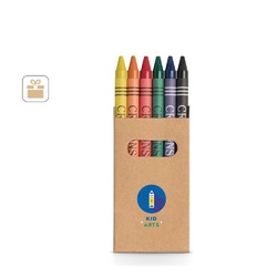 EAGLE. Boîte avec 6 crayons de cire
