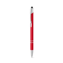 GALBA. Stylo en aluminium avec pointe tactile et clip