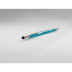 GALBA. Stylo en aluminium avec pointe tactile et clip