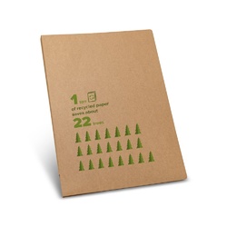 POE. Porte-documents papier recyclé A4 en papier 100 % recyclé (450 g/m²)