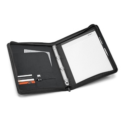 AUSTER. Porte-documents A4 A4 en 600D avec bloc de pages lignées