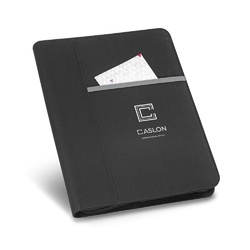 AUSTER. Porte-documents A4 A4 en 600D avec bloc de pages lignées
