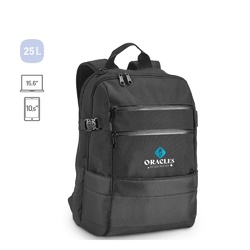 ZIPPERS BPACK. Sac à dos pour ordinateur portable 15.6'' en polyester 300D et jacquard 840D
