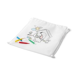 DRAWS. Sac à cordon pour enfant pour le coloriage (80 g/m²)