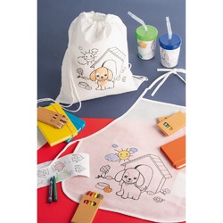 DRAWS. Sac à cordon pour enfant pour le coloriage (80 g/m²)