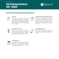 MOTION BACKPACK. Sac à dos en polyester sergé 600D