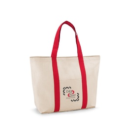 VILLE. Sac en toile 100% coton avec poche frontale et intérieure (280 g/m²)