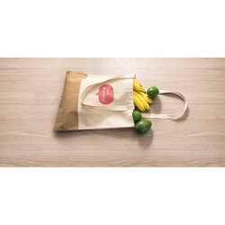 MERCAT. Sac 100% coton (160 g/m²) avec détails en imitation jute
