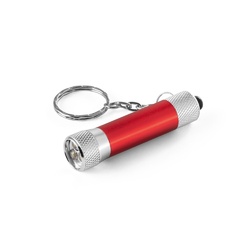 LERGAN. Porte-clés en aluminium avec lampe de poche 3 LED
