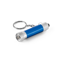 LERGAN. Porte-clés en aluminium avec lampe de poche 3 LED