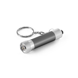 LERGAN. Porte-clés en aluminium avec lampe de poche 3 LED