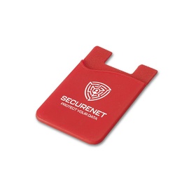 SHELLEY. Porte-cartes en silicone pour smartphone