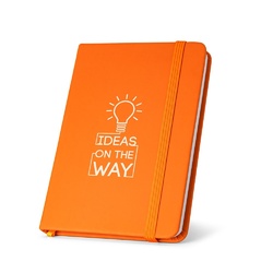 HEMINGWAY. Bloc notes A5 en PU avec feuilles unies