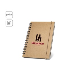 MARLOWE. Bloc-notes de poche à spirale avec pages lignées
