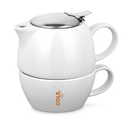 COLE. Set à thé 2 en 1 en porcelaine