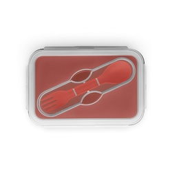 SAFFRON. Lunch Box. Boîte hermétique rétractable en silicone et PP 640 mL