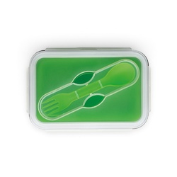 SAFFRON. Lunch Box. Boîte hermétique rétractable en silicone et PP 640 mL