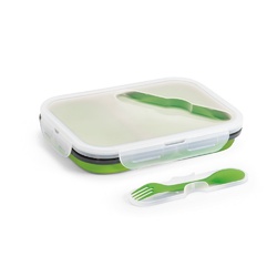DILL. Lunch Box. Boîte hermétique rétractable en silicone et PP (480 et 760 mL)