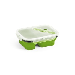 DILL. Lunch Box. Boîte hermétique rétractable en silicone et PP (480 et 760 mL)