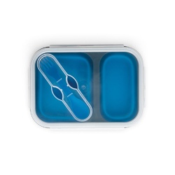 DILL. Lunch Box. Boîte hermétique rétractable en silicone et PP (480 et 760 mL)